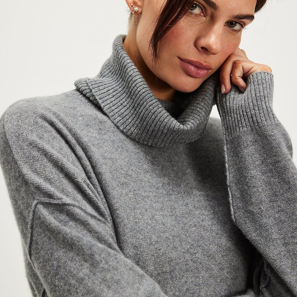 Free People Addie Cashmere Turtleneck Sweater Small NWT